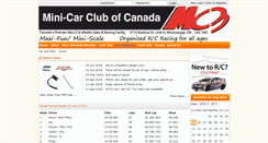 Desktop Screenshot of minicarclubofcanada.com